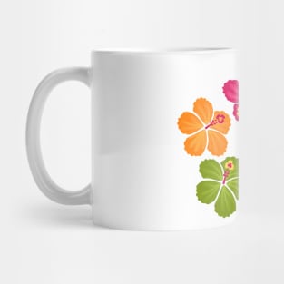 Hibiscus Hawaiian Flowers Wreath Mug